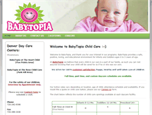 Tablet Screenshot of mybabytopia.com